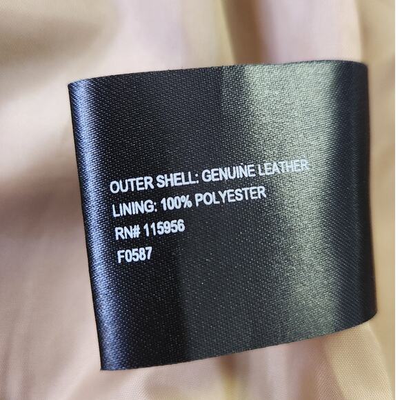 Y2K Vntg Suede Leather Monterey Bay Clothing Co. Button Down Tan Jacket Women XL - Picture 9 of 11